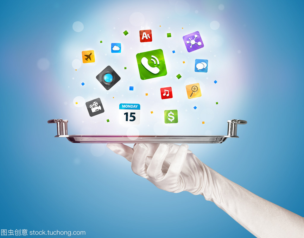 數字化服務新紀元 以服務員托盤圖標為象征的網絡新媒體變革